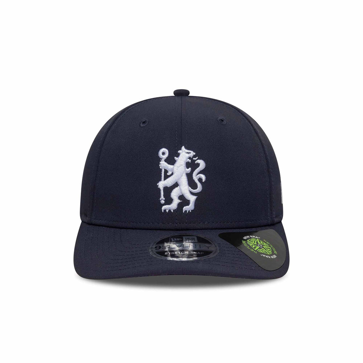 Chelsea FC Lion Crest Recycled Navy 9SEVENTY Stretch Snapback - New Era - 