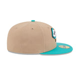 Chesapeake Baysox Copa de la Diversión Tan & Teal 59FIFTY Fitted Hat - New Era - 230404418301