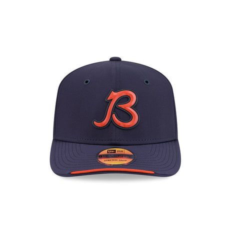 Chicago Bears 2026 Sideline B Navy 9SEVENTY Stretch-Snap Adjustable Hat - New Era - 23850510205