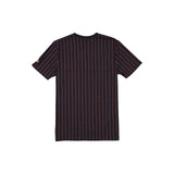 Chicago Bears Navy & Orange Pinstripe New Era Throwback T-Shirt - New Era - 