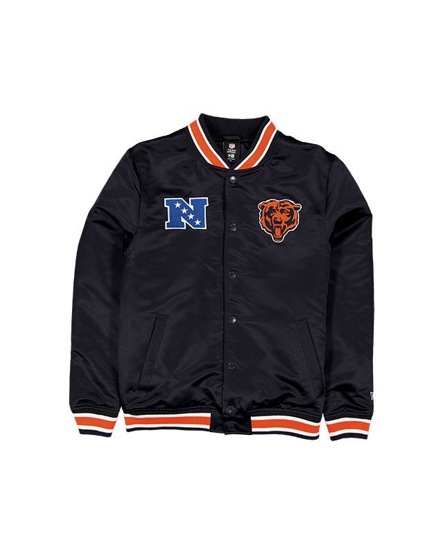 Chicago Bears Navy Satin Classics Jacket - New Era - 