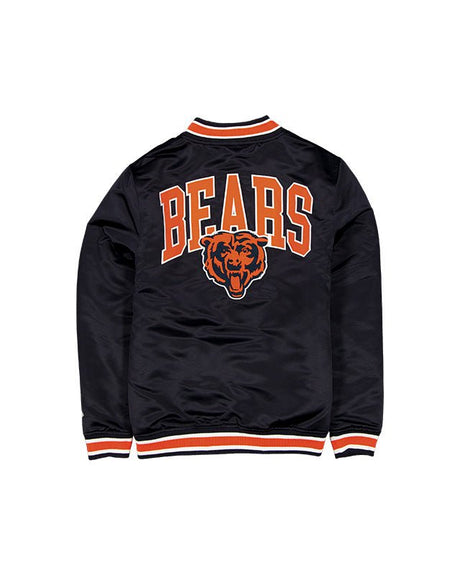 Chicago Bears Navy Satin Classics Jacket - New Era - 