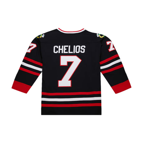 Chicago Blackhawks Chris Chelios 1997-98 Black Power Play Player Jersey - Mitchell & Ness - 22400130201