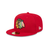 Chicago Blackhawks Team Red 59FIFTY Fitted Hat - New Era - 23500730201