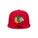 Chicago Blackhawks Team Red 59FIFTY Fitted Hat - New Era - 23500730201