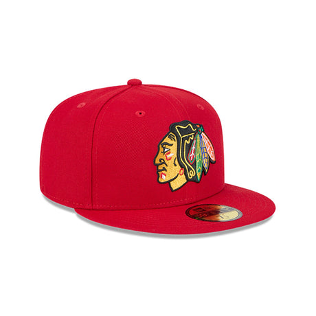 Chicago Blackhawks Team Red 59FIFTY Fitted Hat - New Era - 23500730201