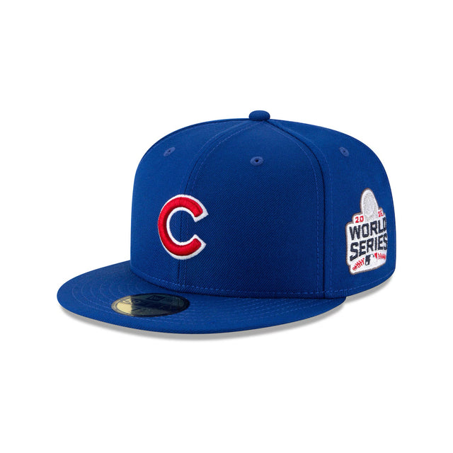Chicago Cubs 2016 World Series Cooperstown Collection Blue 59FIFTY Fitted Hat - New Era - 23020240801