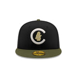 Chicago Cubs Field Inverse "Issue Black & Olive" 59FIFTY Fitted Hat - New Era - 