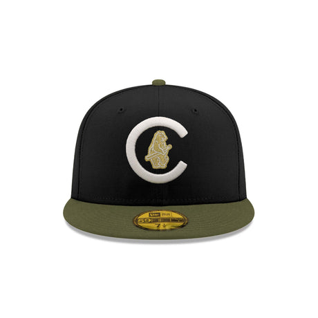 Chicago Cubs Field Inverse "Issue Black & Olive" 59FIFTY Fitted Hat - New Era - 