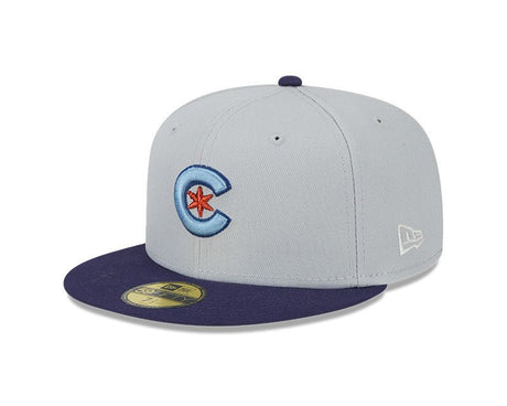 Chicago Cubs Gray/Navy Custom “C - Star” 59FIFTY Fitted Hat - New Era - 