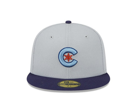 Chicago Cubs Gray/Navy Custom “C - Star” 59FIFTY Fitted Hat - New Era - 