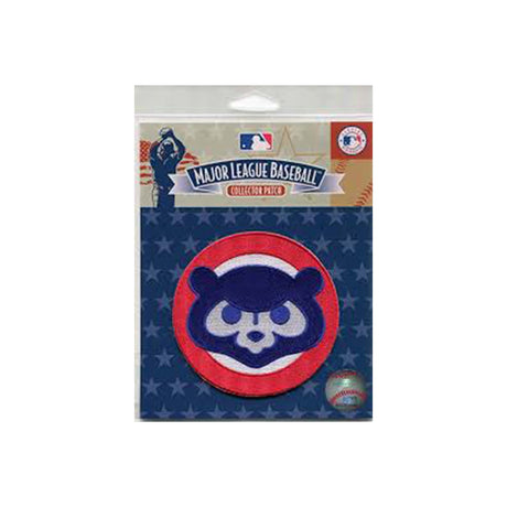 Chicago Cubs Growling Bear Round Embroidered Patch - The Emblem Source - 