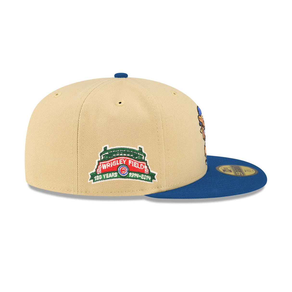Chicago Cubs Mascot 100th Anniversary Patch 59FIFTY Fitted - Beige & Navy - New Era - 