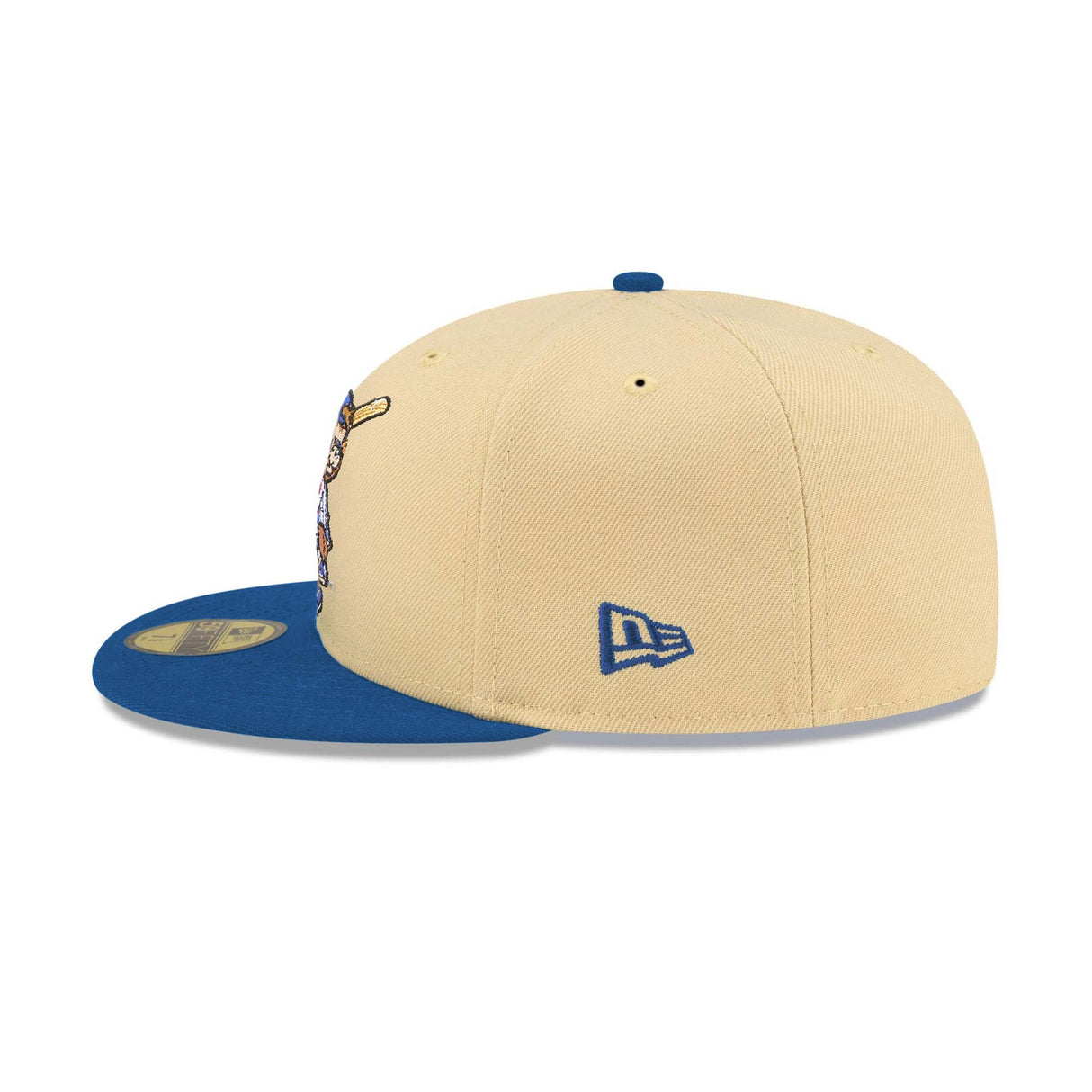 Chicago Cubs Mascot 100th Anniversary Patch 59FIFTY Fitted - Beige & Navy - New Era - 