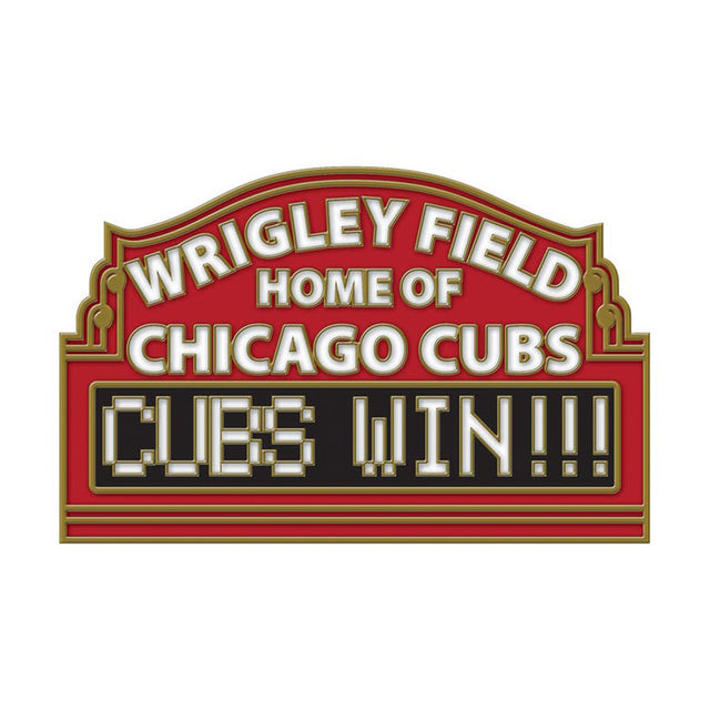 Chicago Cubs Wrigley Field Cubs Win Collector Enamel Pin - Wincraft - 323609408