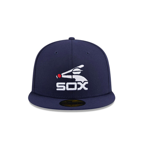 Chicago White Sox Retro Logo Evergreen Navy 59FIFTY Fitted Hat - New Era - 23480142912