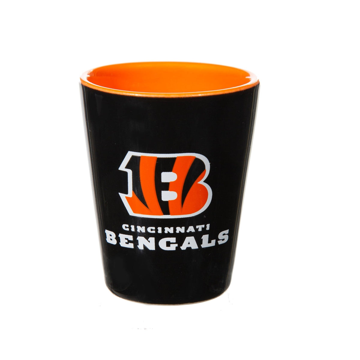 Cincinnati Bengals 4-Piece Ceramic and Glass 2oz. Shot Glass Set - EG Collective - 801946180067