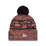 Cincinnati Bengals Script Pom Cuffed Knit Beanie - New Era - 