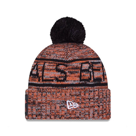 Cincinnati Bengals Script Pom Cuffed Knit Beanie - New Era - 