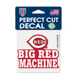 Cincinnati Reds Big Red Machine Logo 4x4 Perfect Cut Decal - Wincraft - 3211424