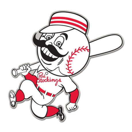 Cincinnati Reds Cooperstown Collection Mr. Red Stockings Collector Enamel Pin - Wincraft - 323610424