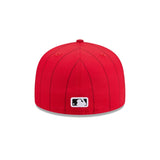 Cincinnati Reds Pinstripe Red 59FIFTY Fitted Hat - New Era - 23311142401