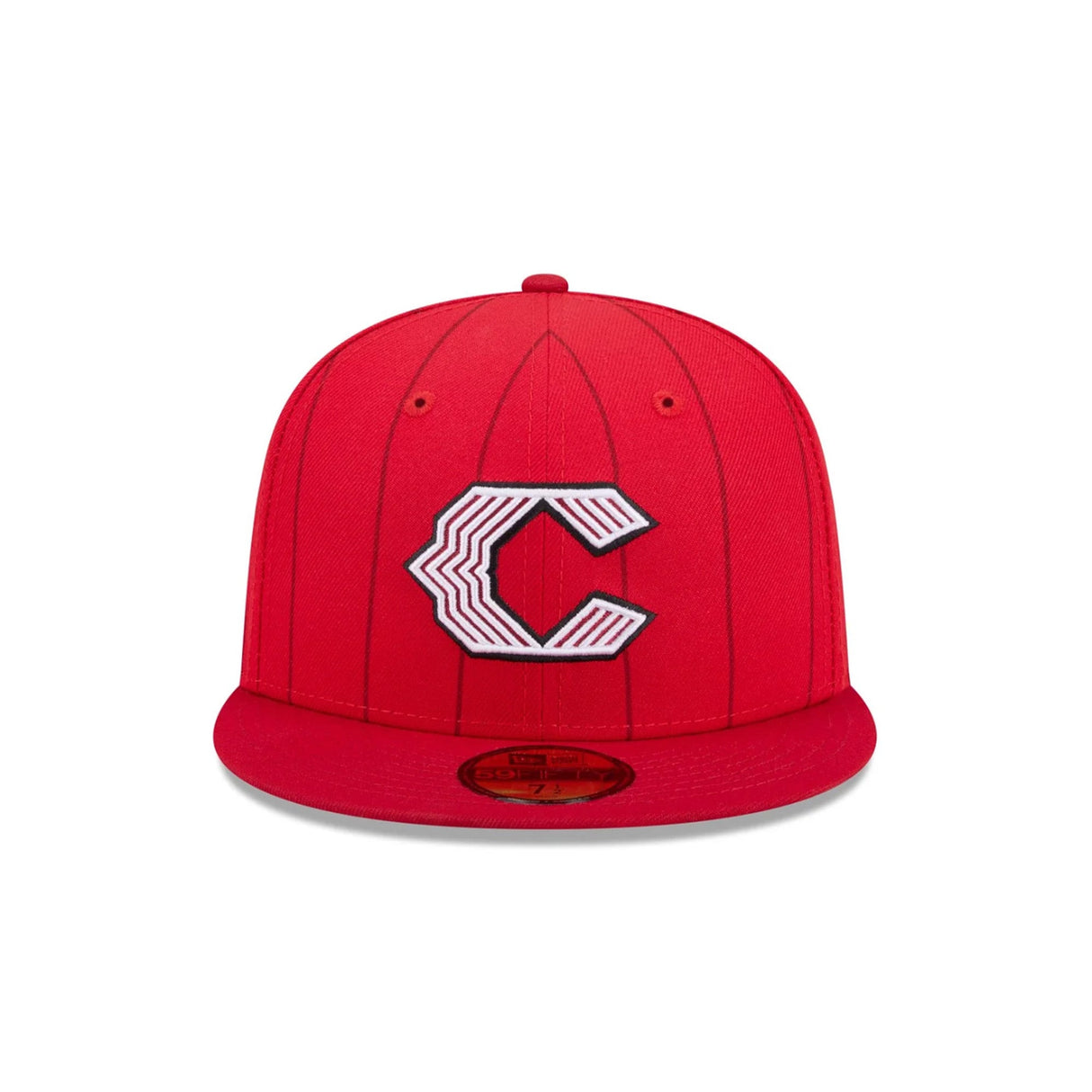 Cincinnati Reds Pinstripe Red 59FIFTY Fitted Hat - New Era - 23311142401