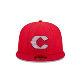 Cincinnati Reds Pinstripe Red 59FIFTY Fitted Hat - New Era - 23311142401