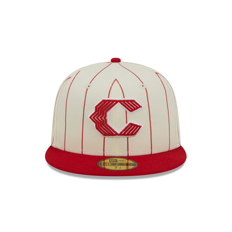 Cincinnati Reds Retro City Red Pinstripe 59FIFTY Fitted Hat - New Era - 23710142401