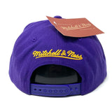 City of Angels Los Angeles Lakers Purple Snapback Hat - Mitchell & Ness - 