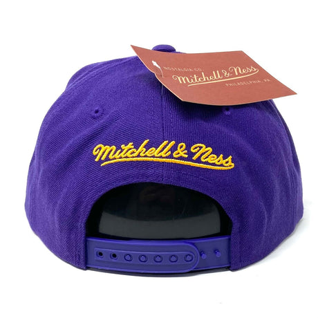 City of Angels Los Angeles Lakers Purple Snapback Hat - Mitchell & Ness - 