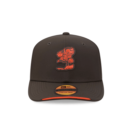 Cleveland Browns 2026 NFL Sideline Collection Brown 9SEVENTY Stretch-Snap Hat - New Era - 23850510606