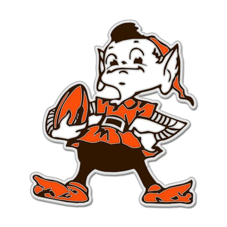 Cleveland Browns Retro Elf Mascot Logo Collector Enamel Pin - Wincraft - 3236011066