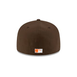 Cleveland Guardians Cooperstown Chief Wahoo Brown 59FIFTY Fitted Hat - New Era - 23020240712
