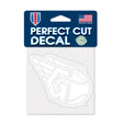 Cleveland Guardians White Logo 4x4 Perfect Cut Decal - Wincraft - 3215414