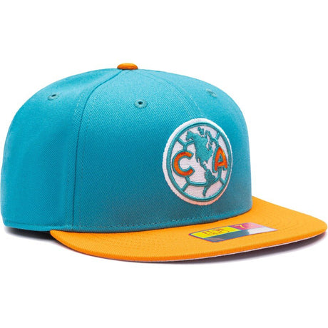 Club América Teal/Orange FT - 90 Pro Fitted Hat - Fan Ink - 