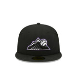 Colorado Rockies Blackout Alternate Logo Black 59FIFTY Fitted Hat - New Era - 23013542501