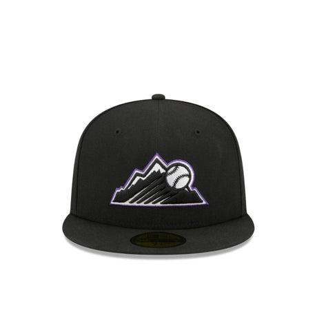 Colorado Rockies Blackout Alternate Logo Black 59FIFTY Fitted Hat - New Era - 23013542501