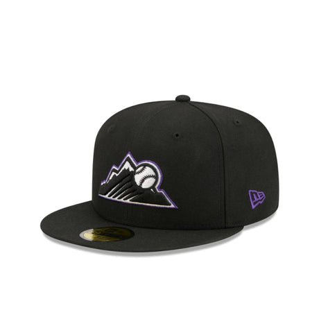 Colorado Rockies Blackout Alternate Logo Black 59FIFTY Fitted Hat - New Era - 23013542501