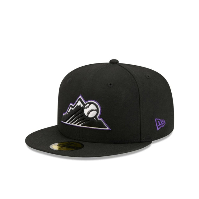 Colorado Rockies Blackout Alternate Logo Black 59FIFTY Fitted Hat - New Era - 23013542501