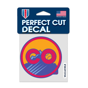 Colorado Rockies City Connect Logo 4x4 Perfect Cut Decal - Wincraft - 3271425