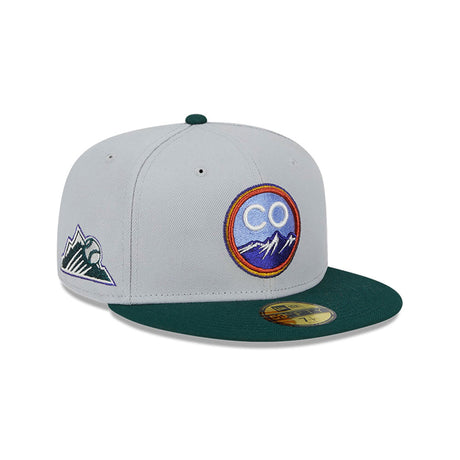 Colorado Rockies Metallic City Gray 59FIFTY Fitted Hat - New Era - 23334742501