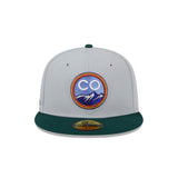 Colorado Rockies Metallic City Gray 59FIFTY Fitted Hat - New Era - 23334742501
