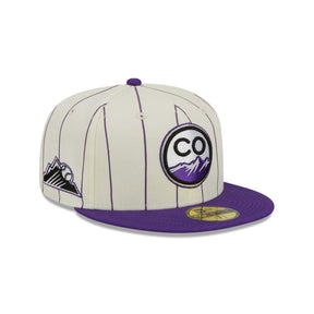 Colorado Rockies Retro City Purple Pinstripe 59FIFTY Fitted Hat - New Era - 23710142503