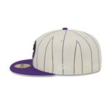 Colorado Rockies Retro City Purple Pinstripe 59FIFTY Fitted Hat - New Era - 23710142503