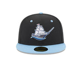 Columbus Clippers Black/Light Blue Theme Night 59FIFTY Fitted Hat - New Era - 