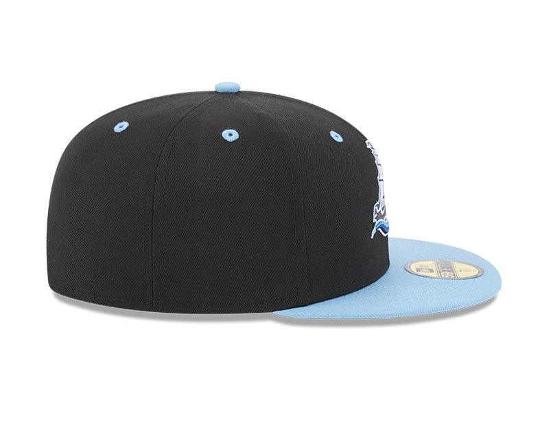 Columbus Clippers Black/Light Blue Theme Night 59FIFTY Fitted Hat - New Era - 