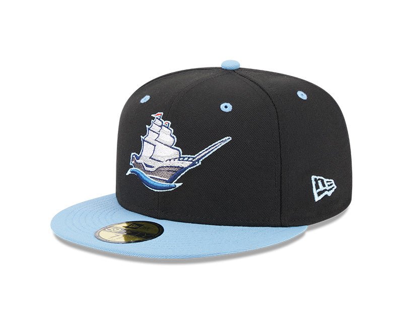 Columbus Clippers Black/Light Blue Theme Night 59FIFTY Fitted Hat
