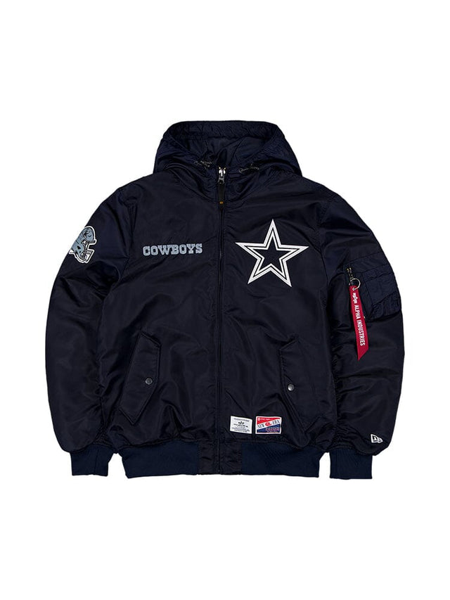 Dallas Cowboys Alpha Industries L - 2B Hooded Bomber Jacket - New Era - 
