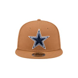 Dallas Cowboys Color Pack 50th Anniversary Patch Tan 9FIFTY Fitted Hat - New Era - 23120111201